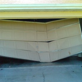 Auto Impacted Garage Door