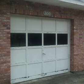 Single Garage Door &#8211; Before