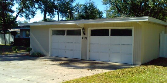 Double Garage Door &#8211; Before